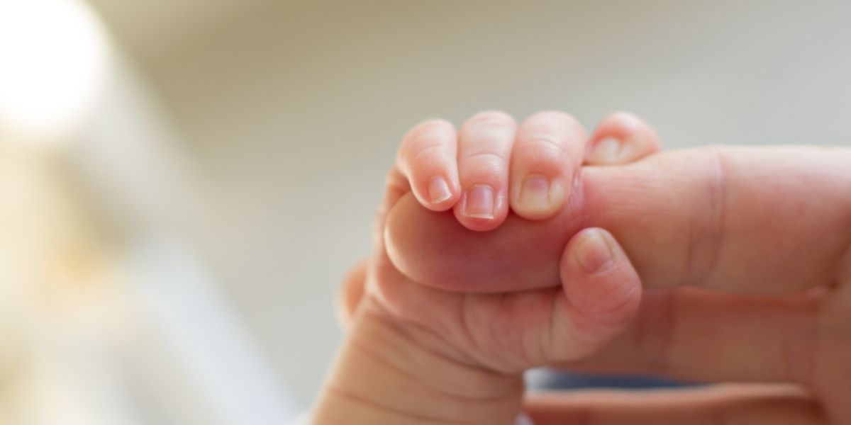 newborn baby's hand